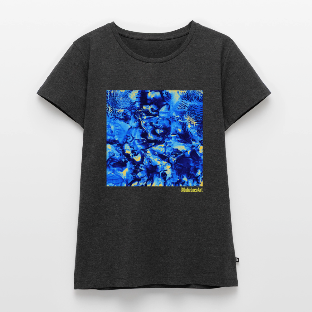 Frauen Premium T-Shirt "Nexus" - Anthrazit meliert