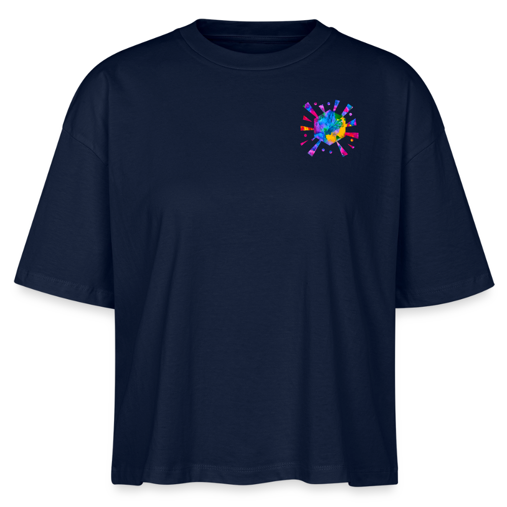 Stanley/Stella Frauen Boxy Bio-T-Shirt  | Design No. 4 - Navy