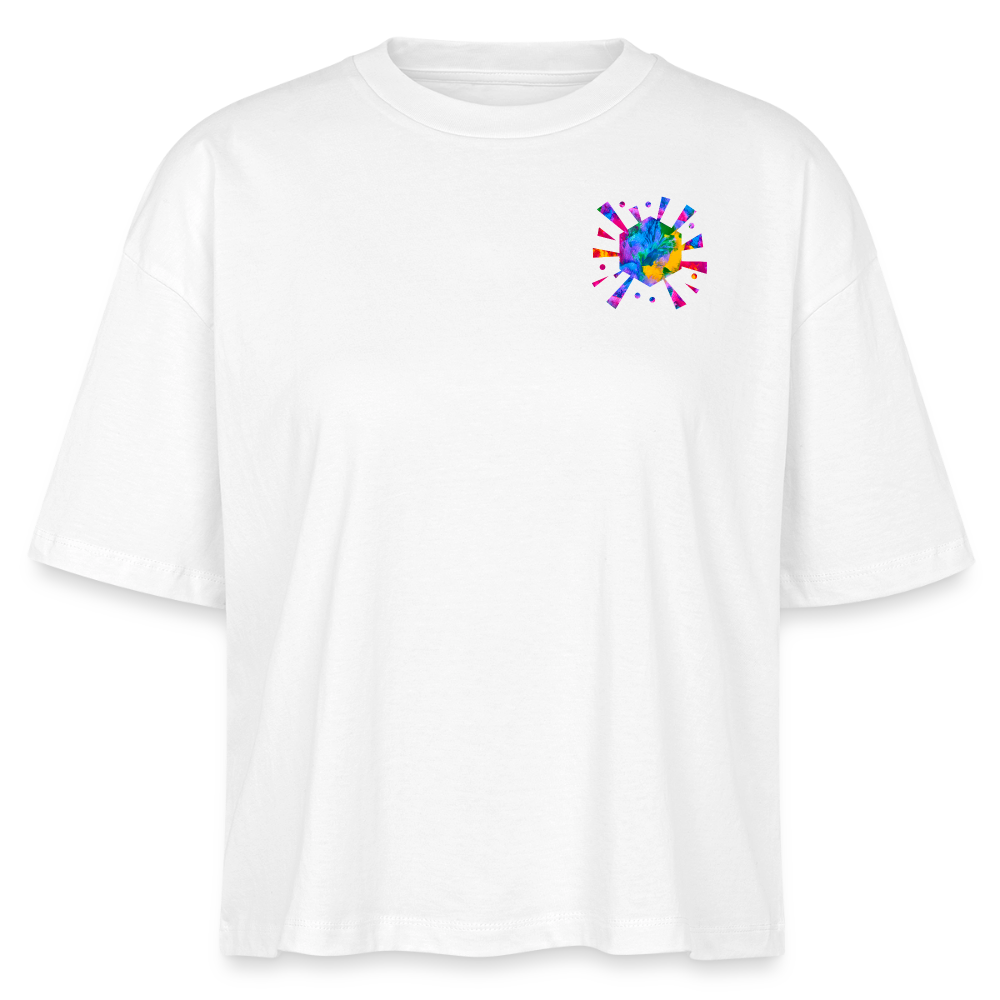 Stanley/Stella Frauen Boxy Bio-T-Shirt  | Design No. 4 - Weiß
