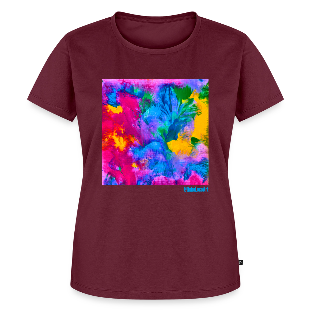 Frauen Premium T-Shirt "Prisma" - Burgunderrot
