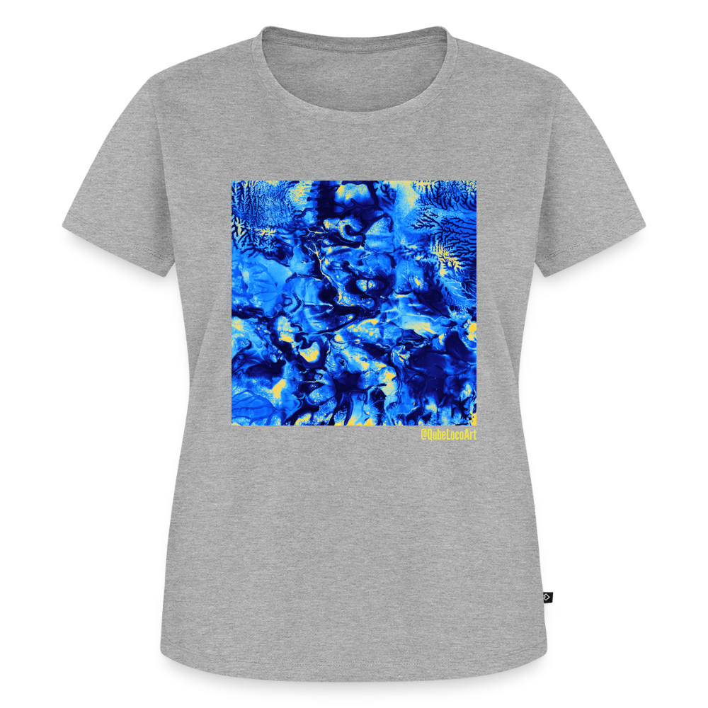 Frauen Premium T-Shirt "Nexus" - Grau meliert