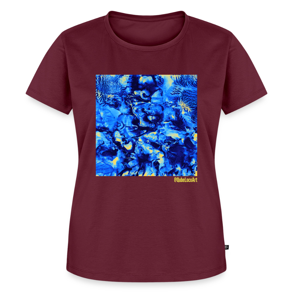 Frauen Premium T-Shirt "Nexus" - Burgunderrot