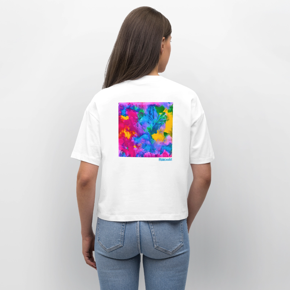 Stanley/Stella Frauen Boxy Bio-T-Shirt  | Design No. 4 - Weiß