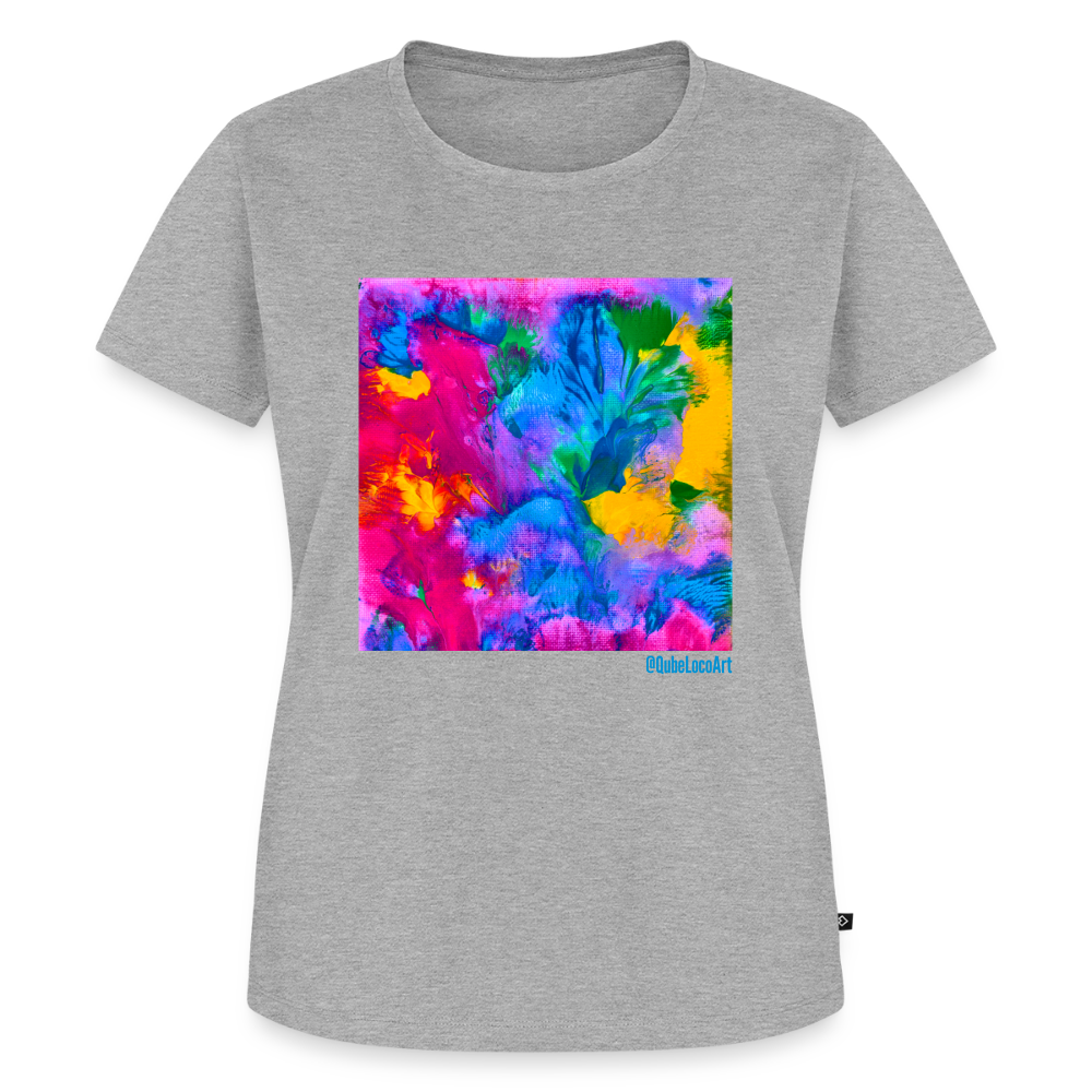 Frauen Premium T-Shirt "Prisma" - Grau meliert