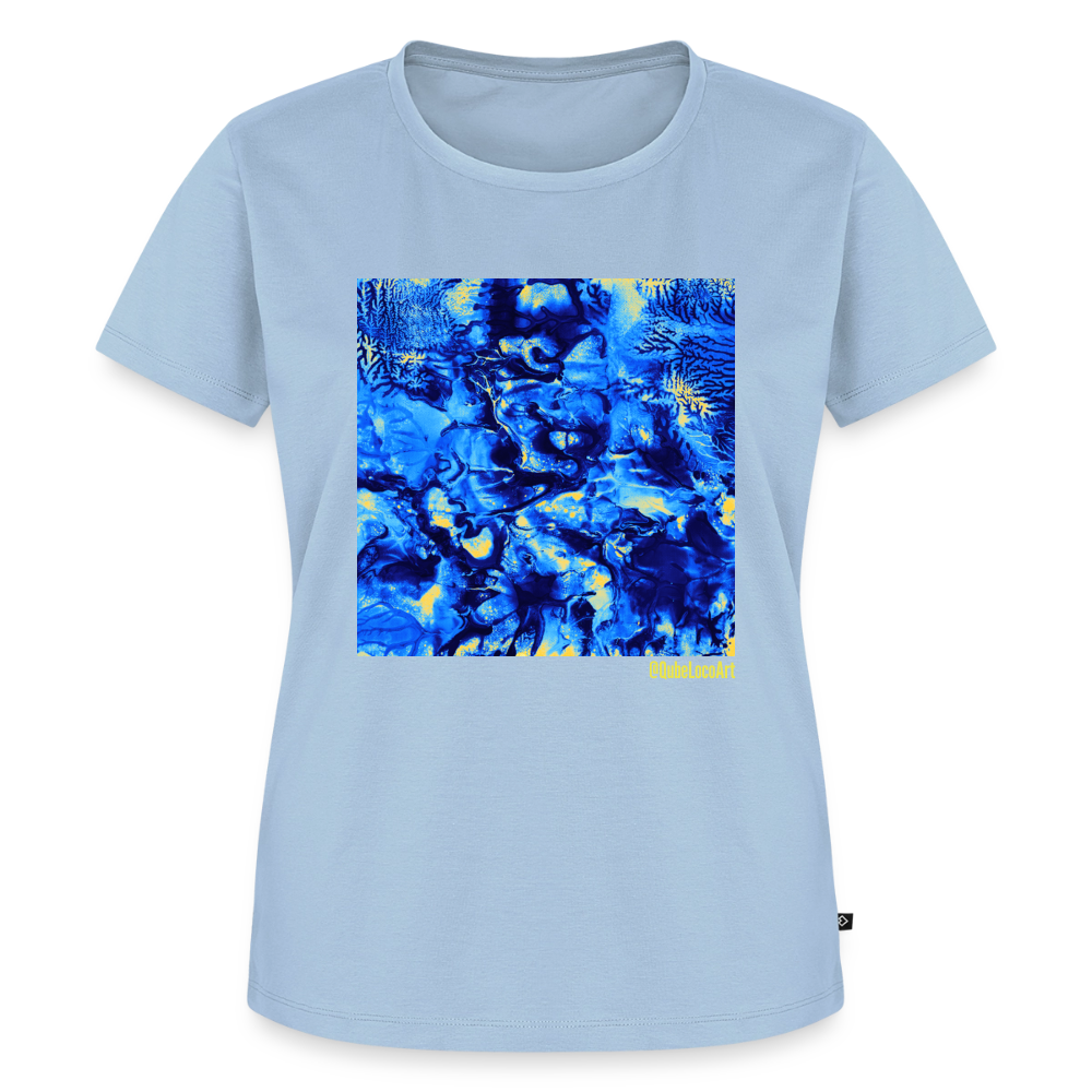 Frauen Premium T-Shirt "Nexus" - Hellblau