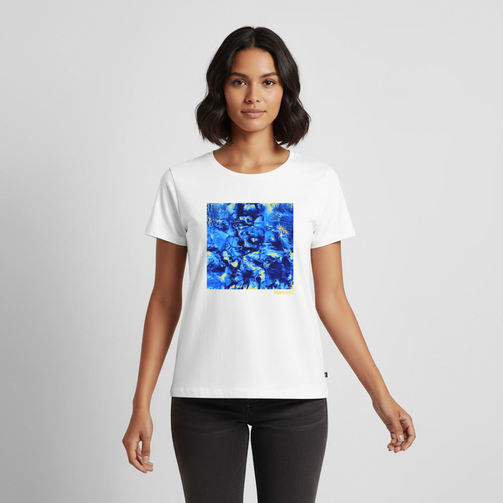 Frauen Premium T-Shirt "Nexus" - Weiß