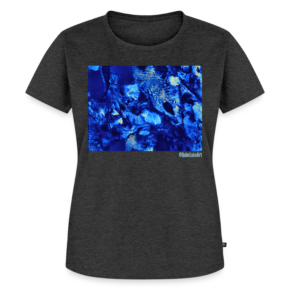Frauen Premium T-Shirt "Lumina" - Anthrazit meliert