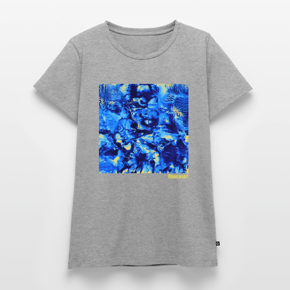 Frauen Premium T-Shirt "Nexus" - Grau meliert