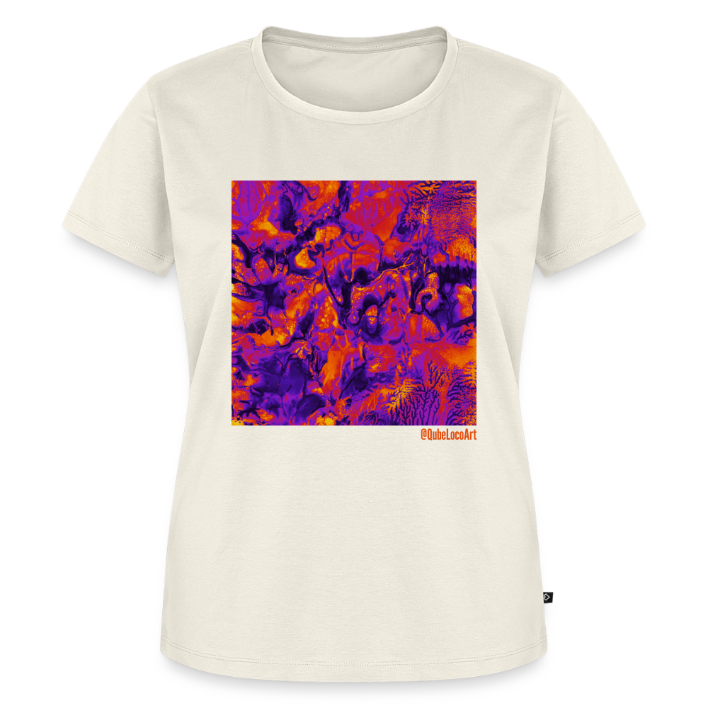 Frauen Premium T-Shirt "Vortex" - Naturweiß