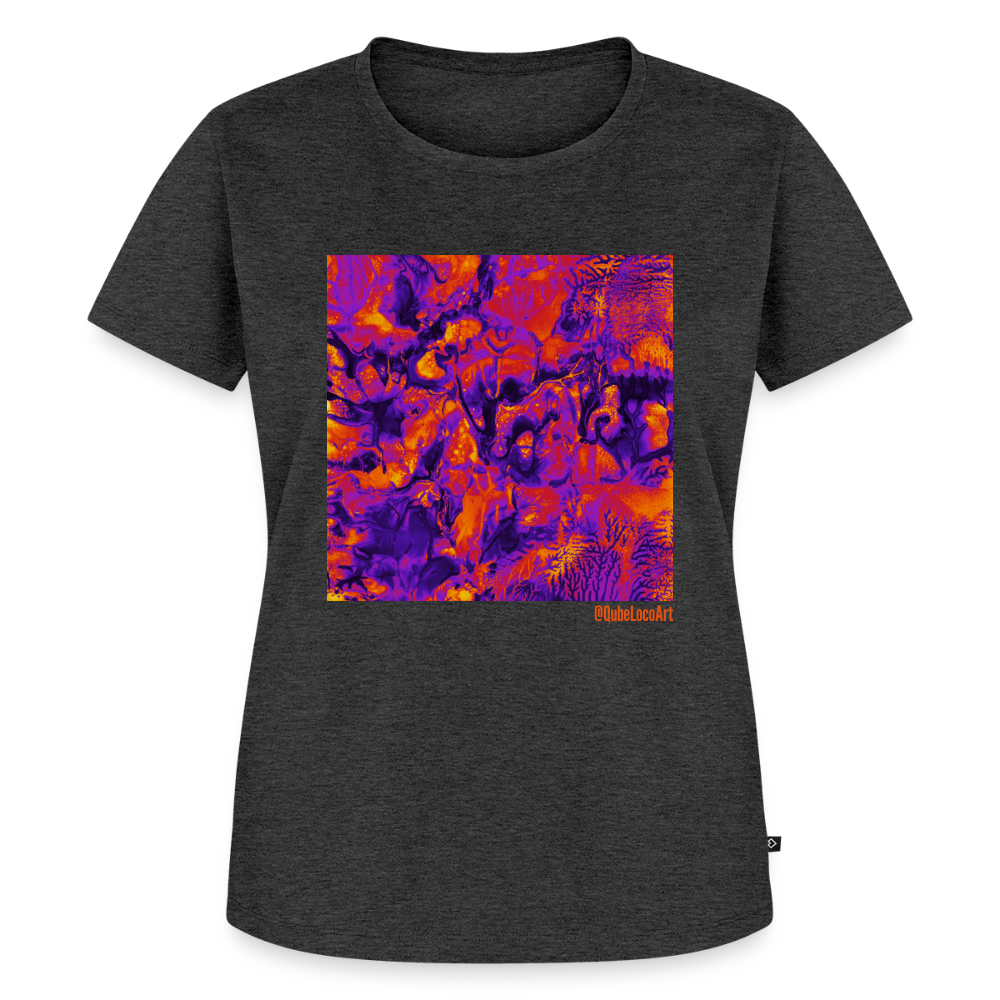 Frauen Premium T-Shirt "Vortex" - Anthrazit meliert