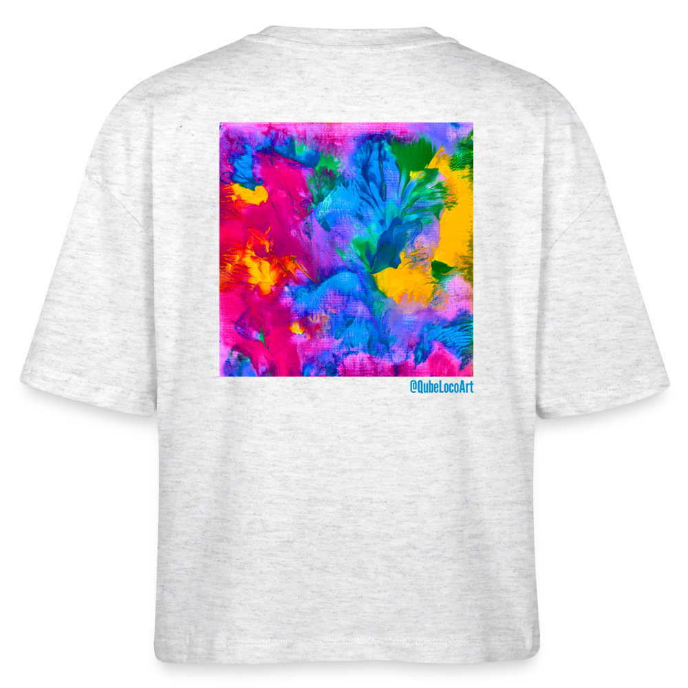 Stanley/Stella Frauen Boxy Bio-T-Shirt  | Design No. 4 - Weiß meliert