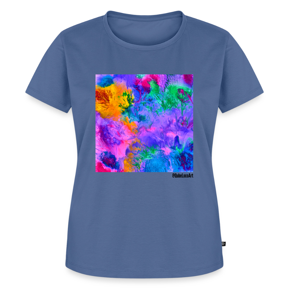 Frauen Premium T-Shirt "Lotus" - Taubenblau