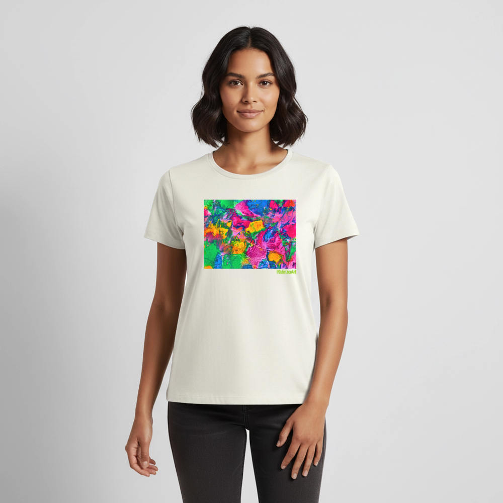 Frauen Premium T-Shirt "Chroma" - Naturweiß