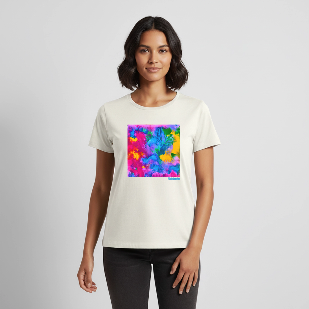 Frauen Premium T-Shirt "Prisma" - Naturweiß