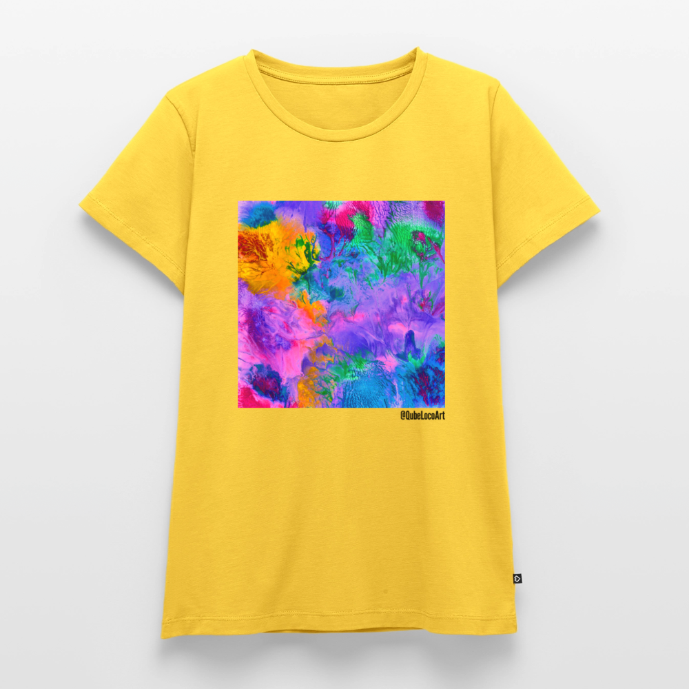 Frauen Premium T-Shirt "Lotus" - Sonnengelb