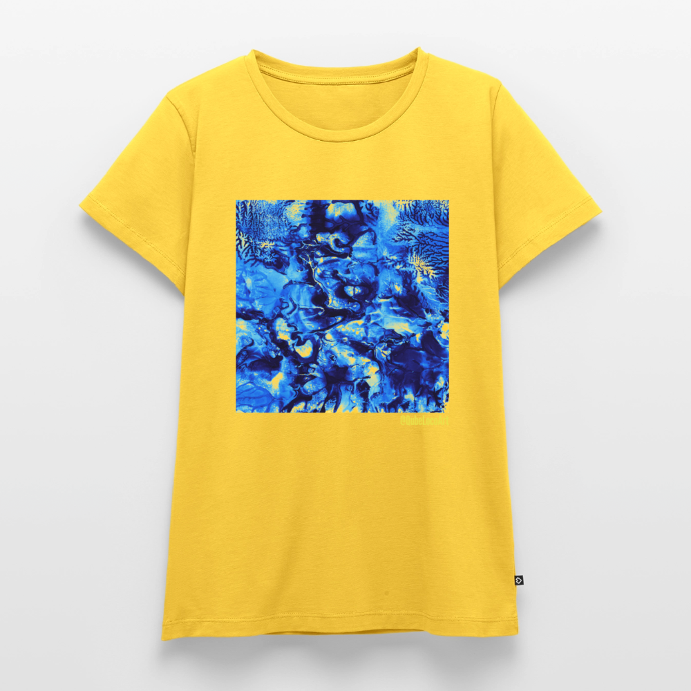 Frauen Premium T-Shirt "Nexus" - Sonnengelb
