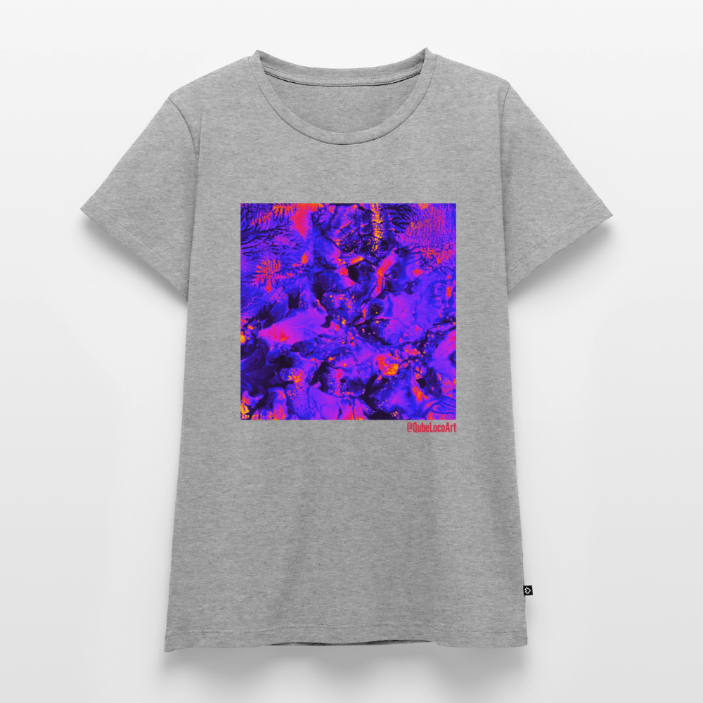 Frauen Premium T-Shirt "Tropica" - Grau meliert