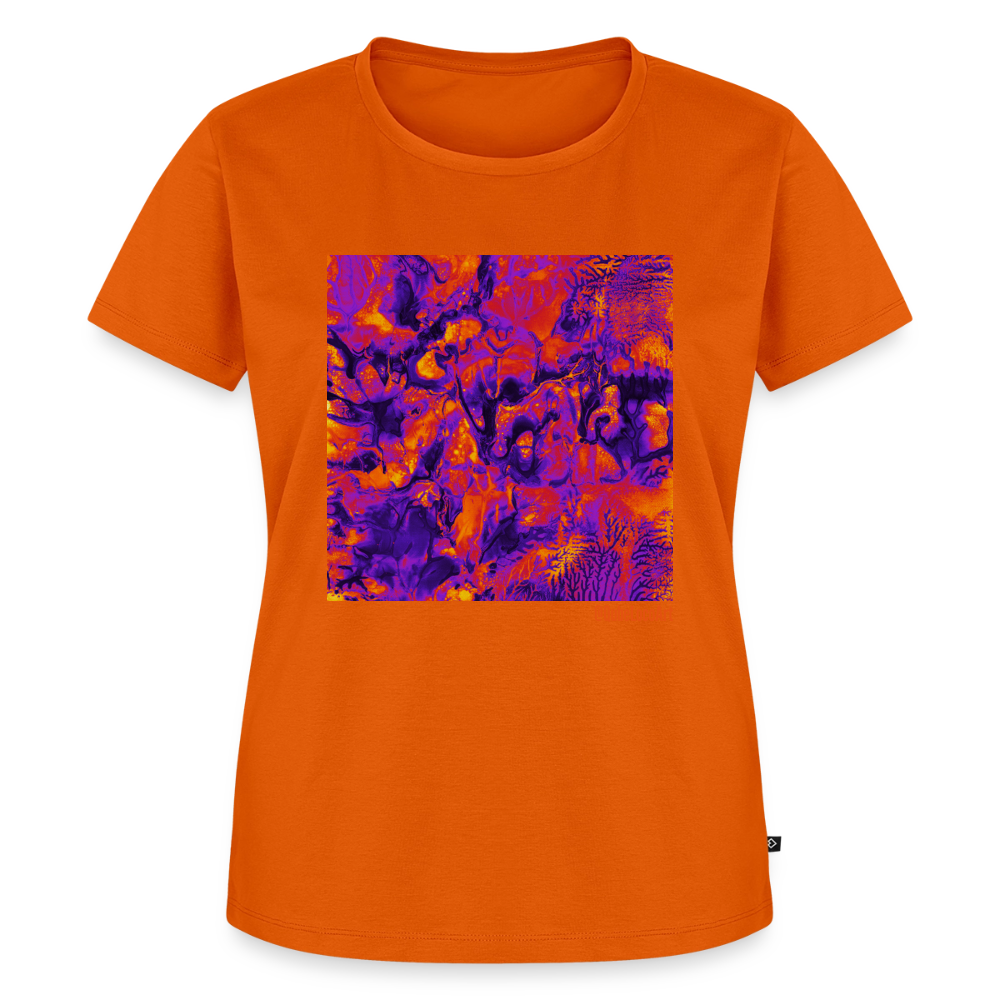 Frauen Premium T-Shirt "Vortex" - Orange 