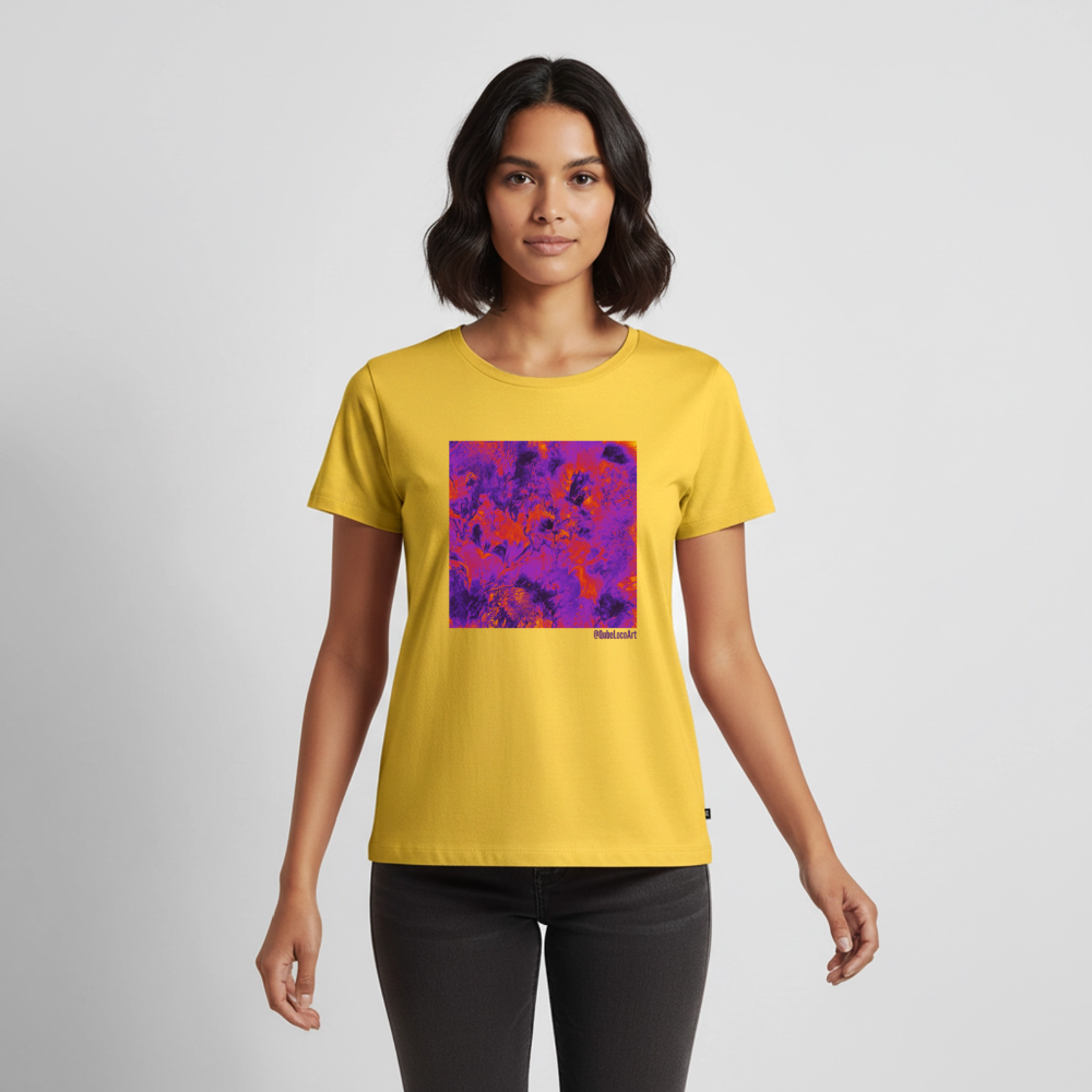 Frauen Premium T-Shirt "Ignis" - Sonnengelb