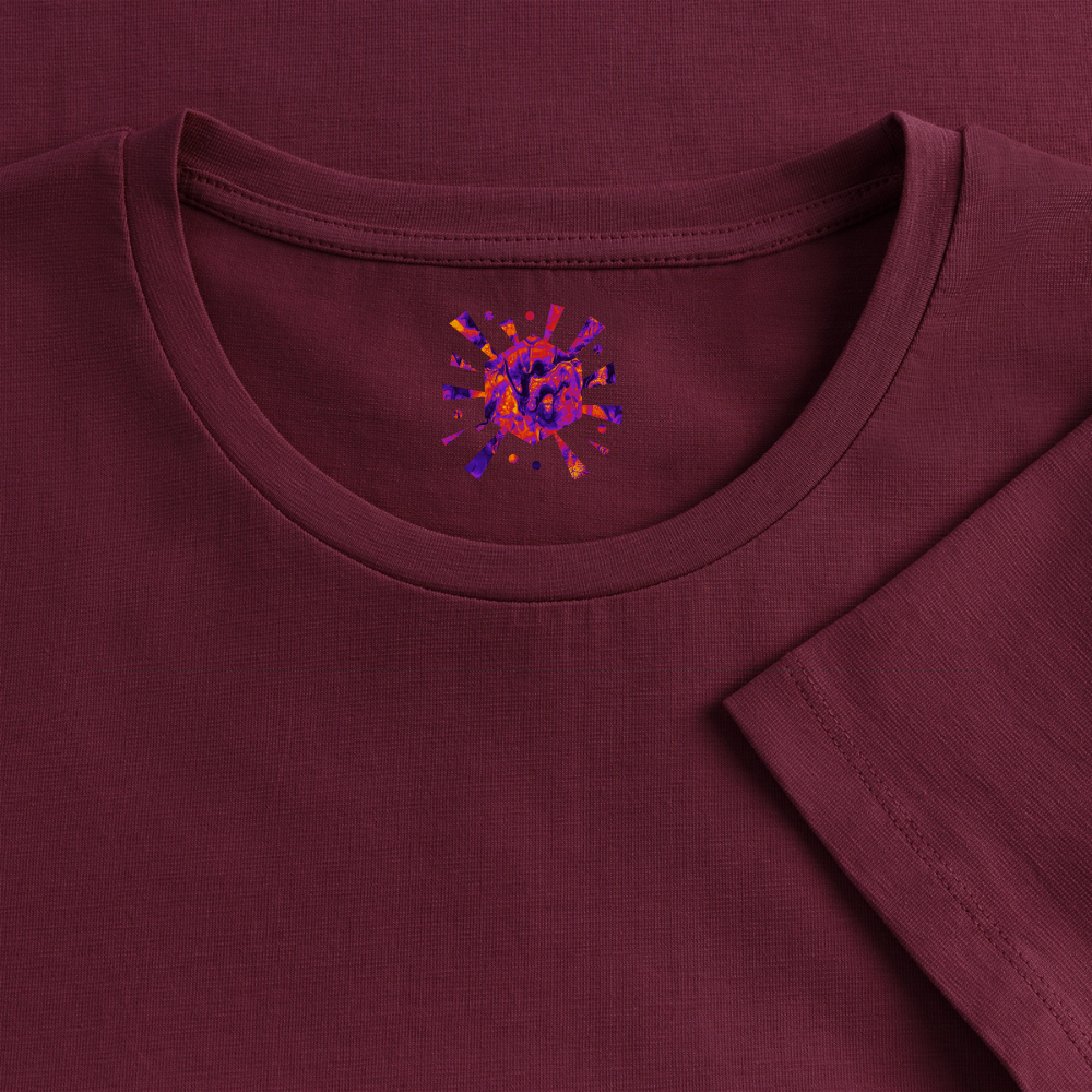 Frauen Premium T-Shirt "Vortex" - Burgunderrot
