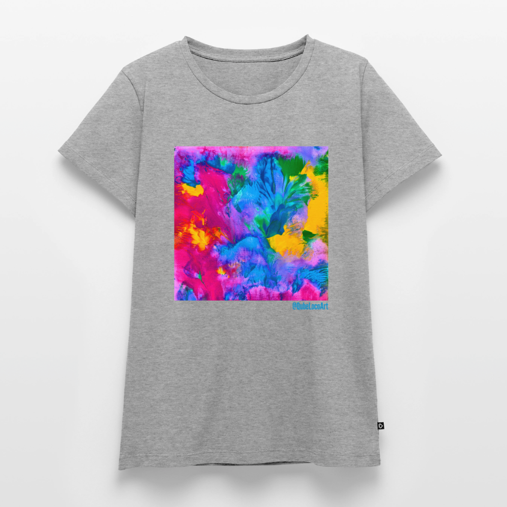 Frauen Premium T-Shirt "Prisma" - Grau meliert