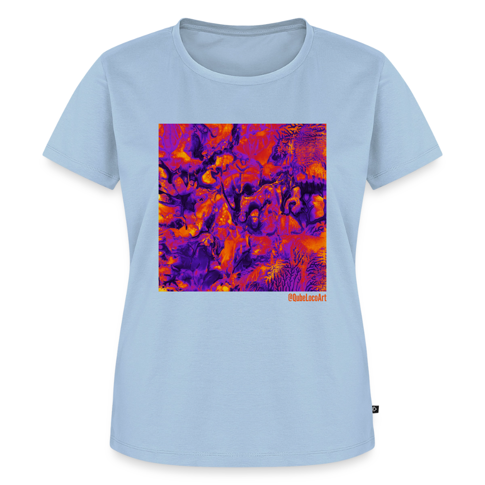 Frauen Premium T-Shirt "Vortex" - Hellblau