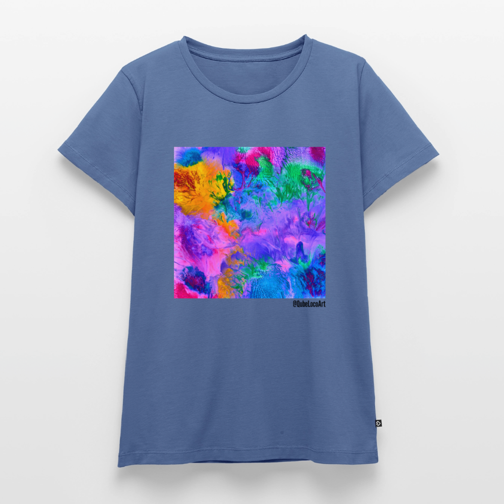 Frauen Premium T-Shirt "Lotus" - Taubenblau