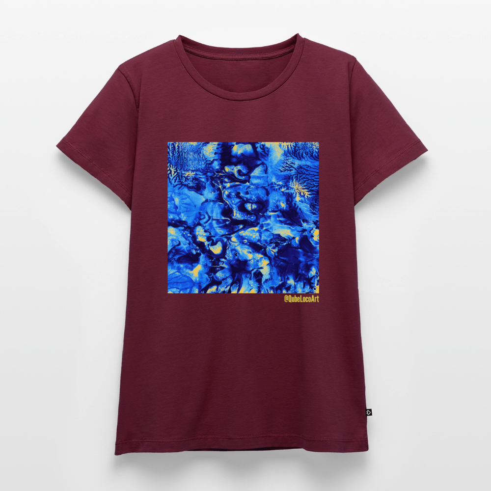 Frauen Premium T-Shirt "Nexus" - Burgunderrot