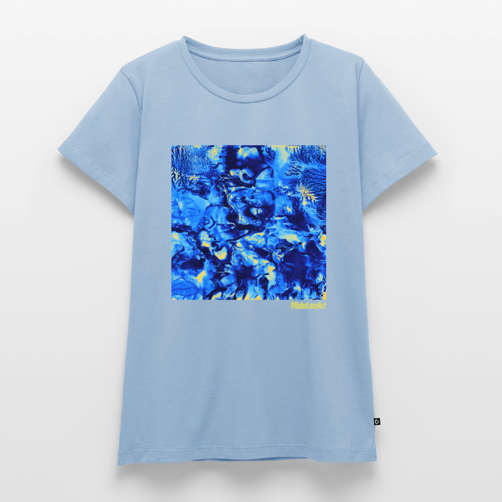 Frauen Premium T-Shirt "Nexus" - Hellblau