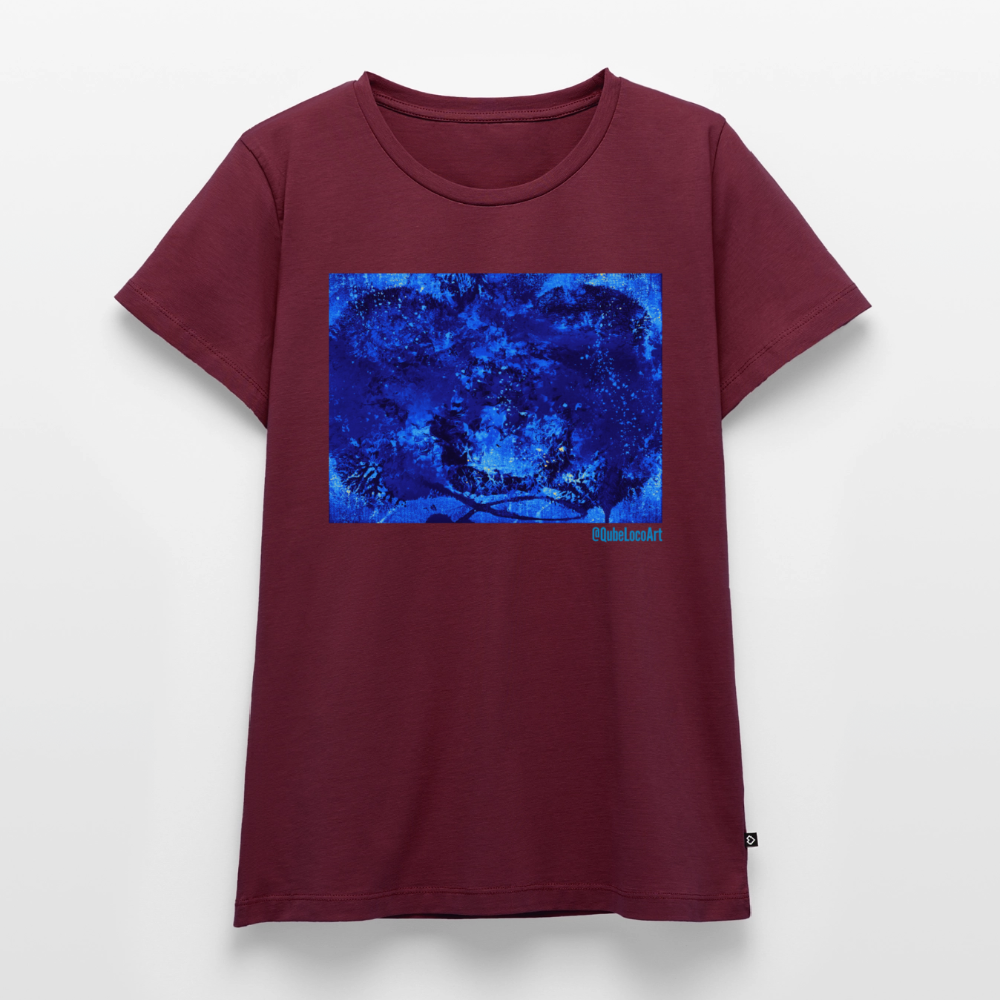 Frauen Premium T-Shirt "Nebula" - Burgunderrot