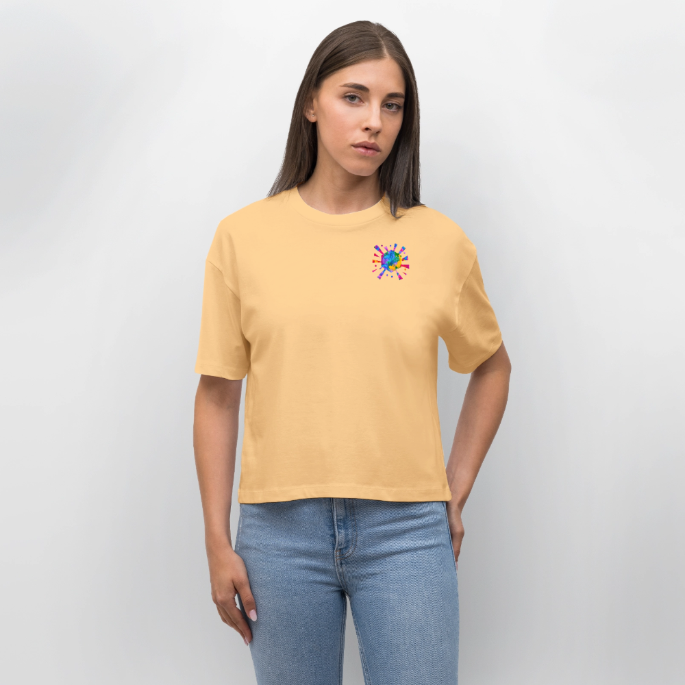 Stanley/Stella Frauen Boxy Bio-T-Shirt  | Design No. 4 - Mispel