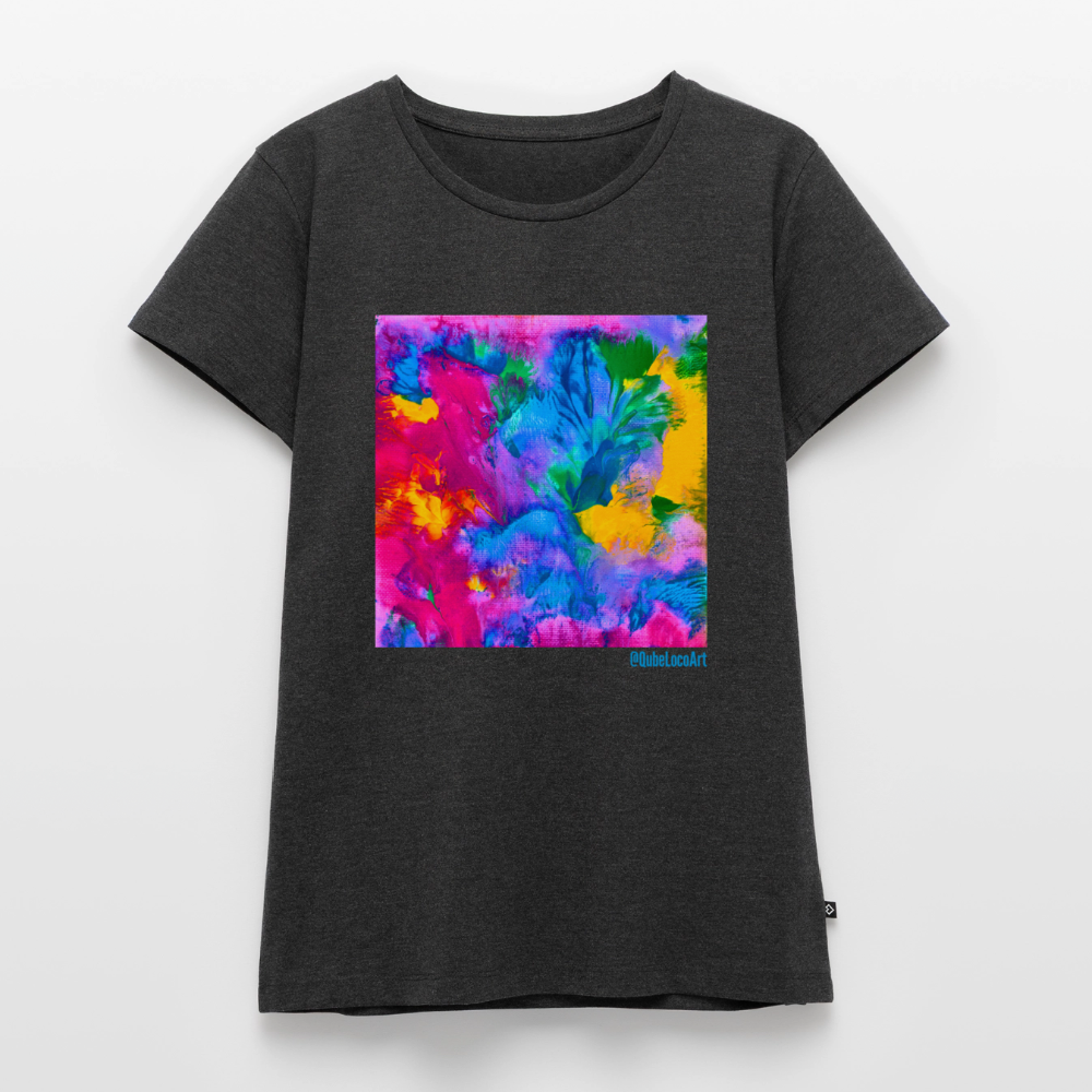 Frauen Premium T-Shirt "Prisma" - Anthrazit meliert