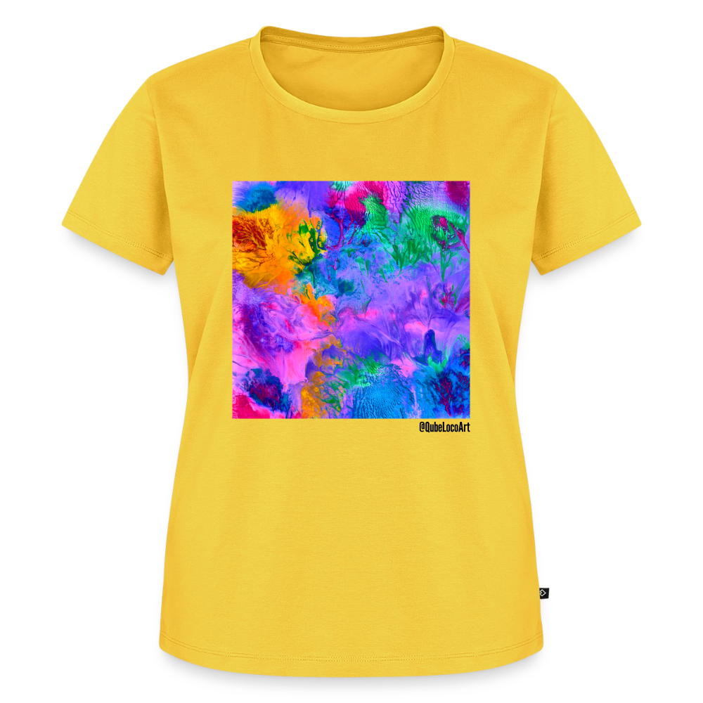 Frauen Premium T-Shirt "Lotus" - Sonnengelb