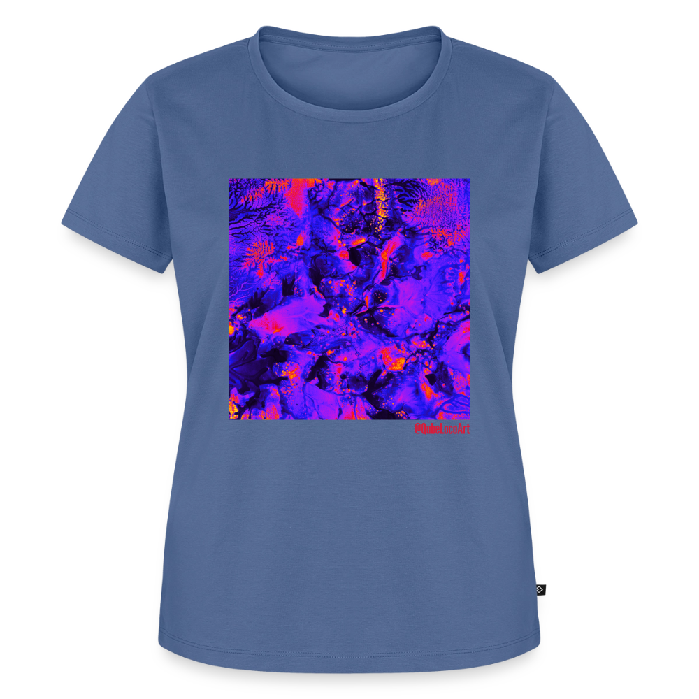 Frauen Premium T-Shirt "Tropica" - Taubenblau