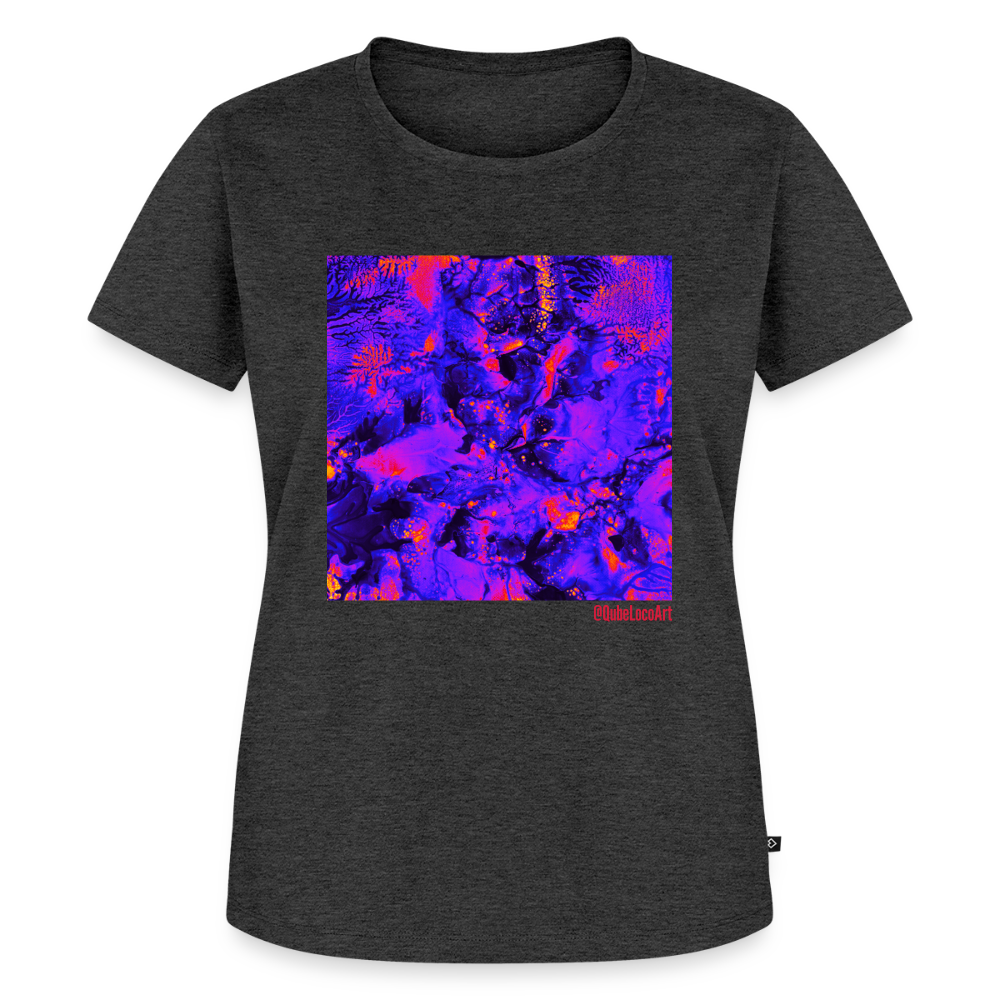 Frauen Premium T-Shirt "Tropica" - Anthrazit meliert